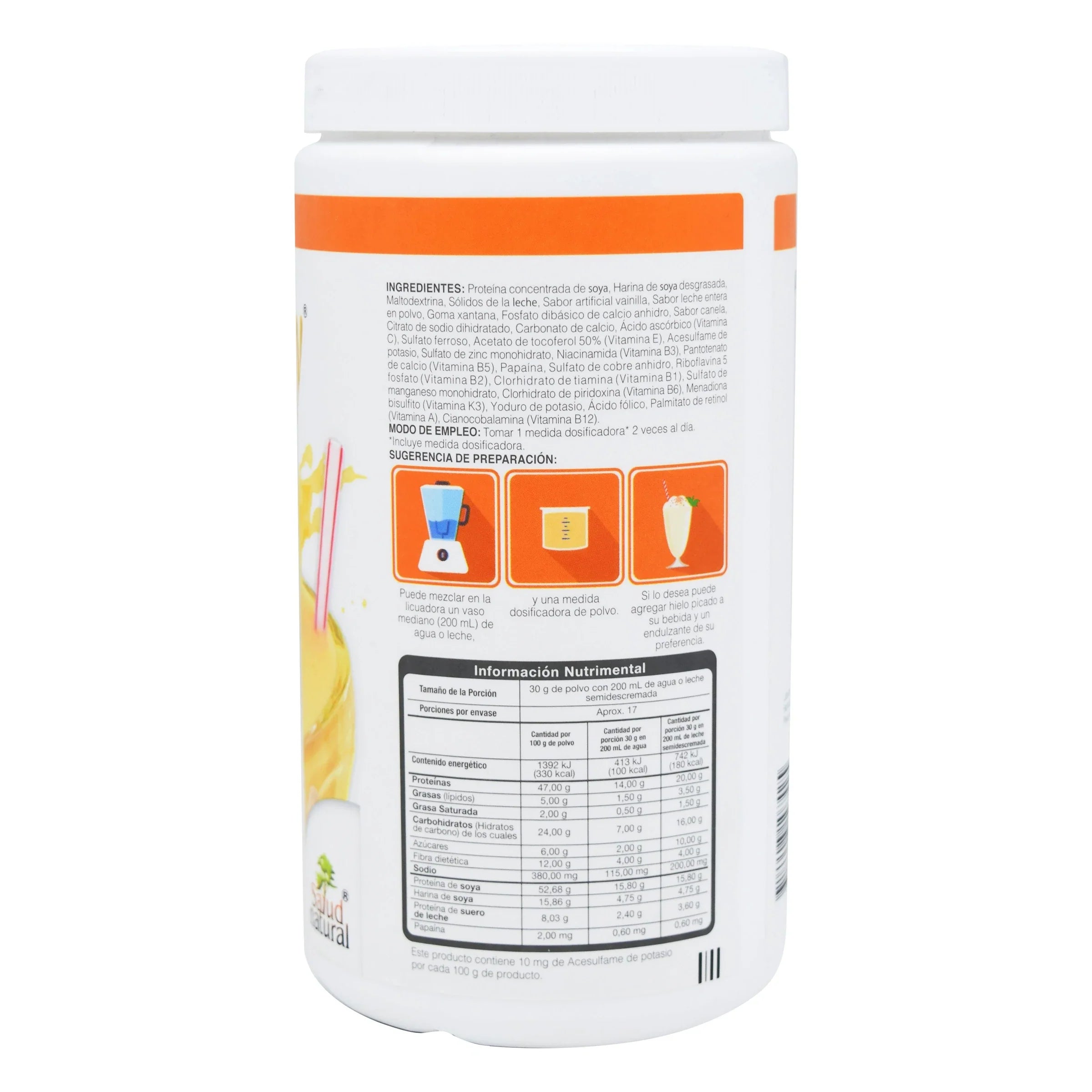 Malteada Proteína Enersoy Vitaminas Minerales Vainilla 500g