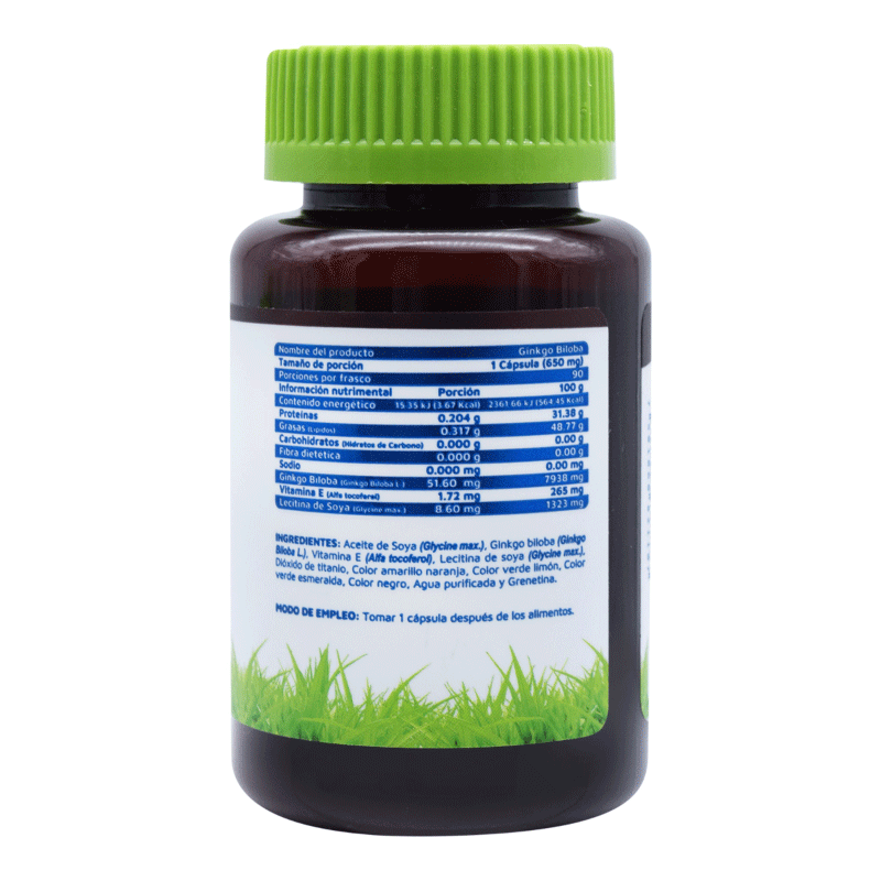 Ginkgo Biloba Vidanat 90 Cápsulas
