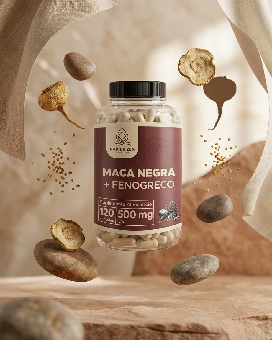 Maca Negra Fenogreco Raíces Zen 120 Cápsulas
