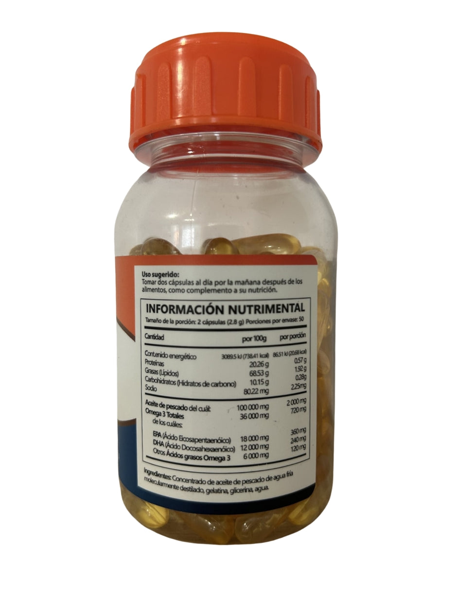 Omega 3 Pharmadan Aceite De Pescado 100 Caps