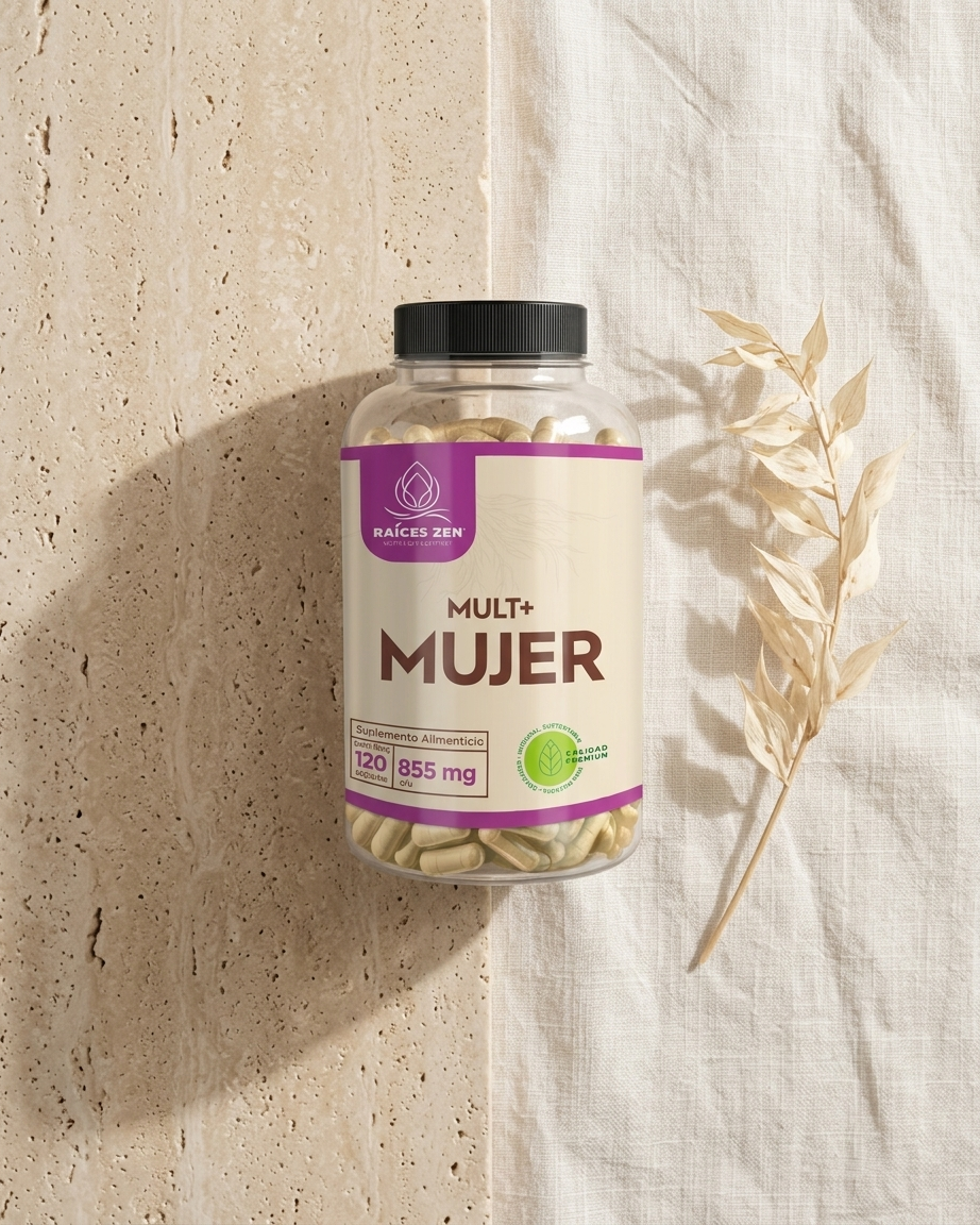 Multivitaminico para Mujeres Raíces Zen Mult Mujer 120 Cápsulas