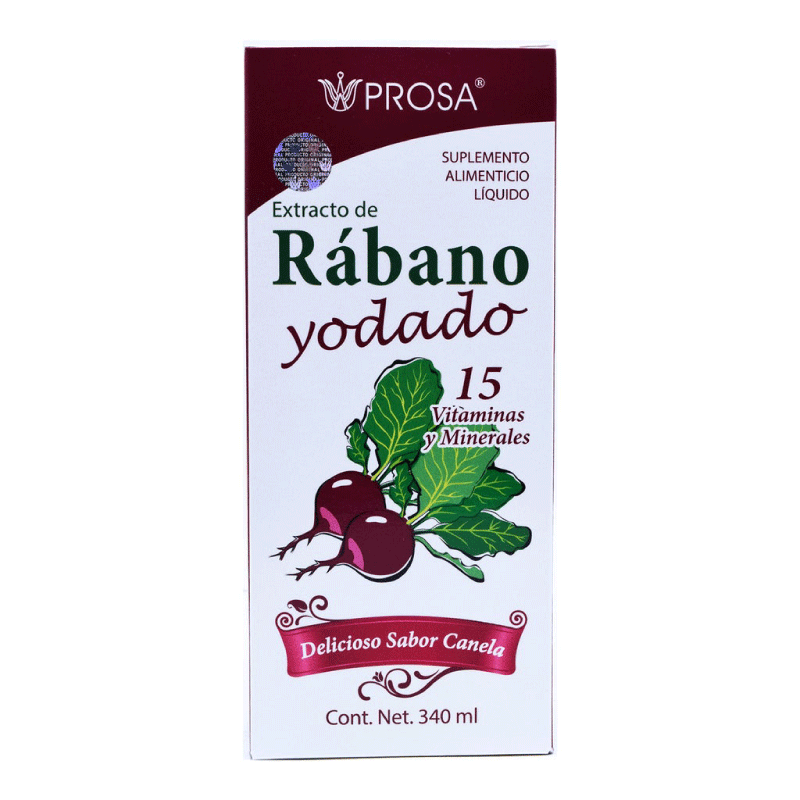 Jarabe De Rábano Yodado Prosa 340 mL