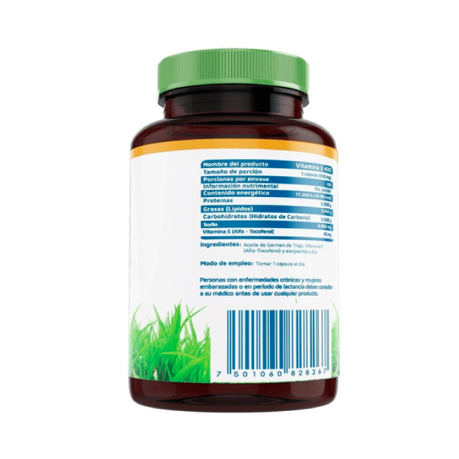 Vitamina E 400  Vidanat 100 Cápsulas
